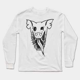 Serpent Swine - White/Gray Long Sleeve T-Shirt